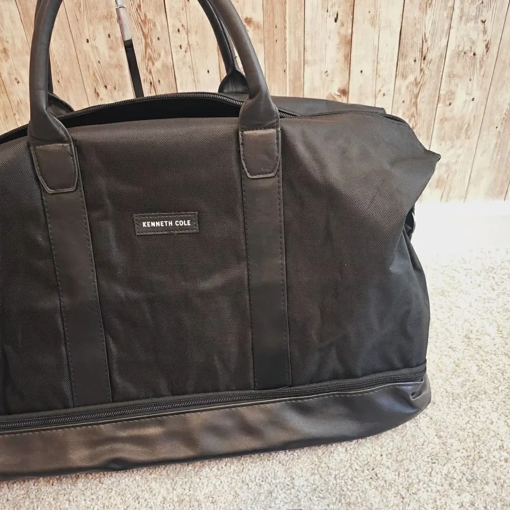 Kenneth Cole black duffel bag